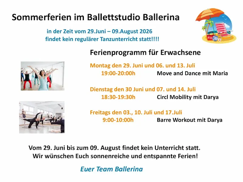ballerina ballett sommerferien 2026#
